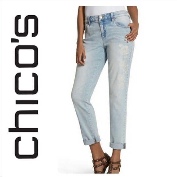 Chico’s Jeans - Platinum Light Wash Skimmer - Picture 3 of 5
